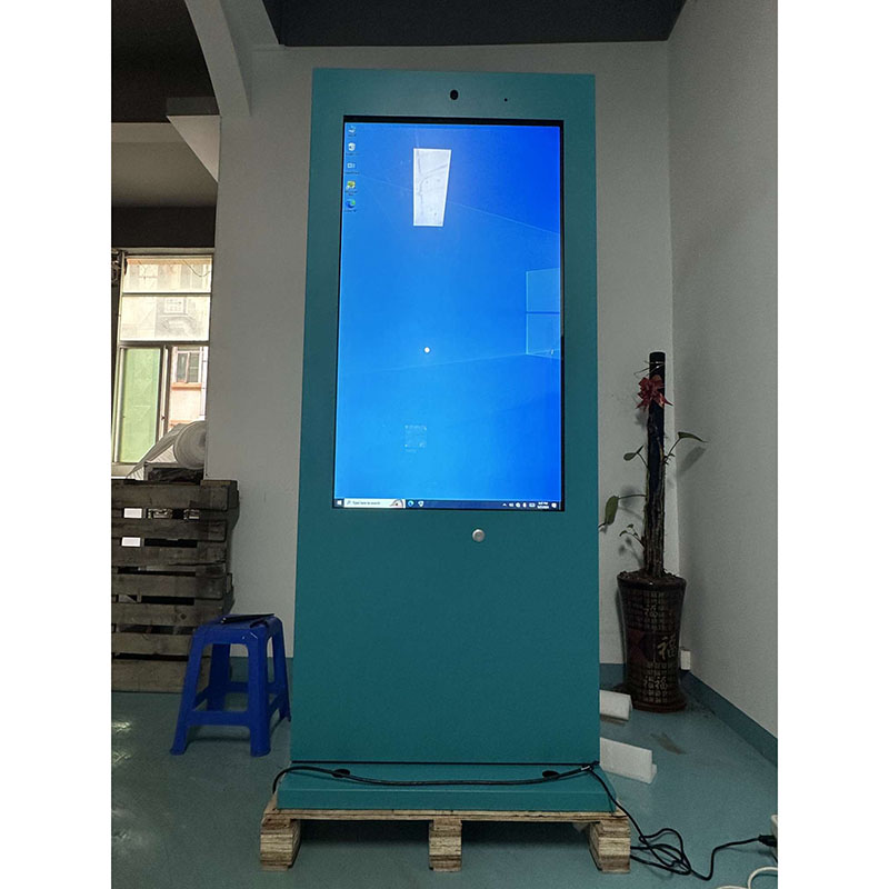 Ngoài trời 43 đến 86 inch Sàn đứng 2500nits Kiosk 4K Digital Signage