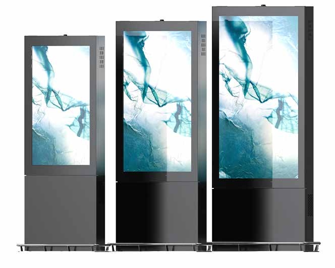 Ngoài trời chịu thời tiết 32 43 55 86 98 100 inch 4K LCD 3000 Nits IP65 Kiosk