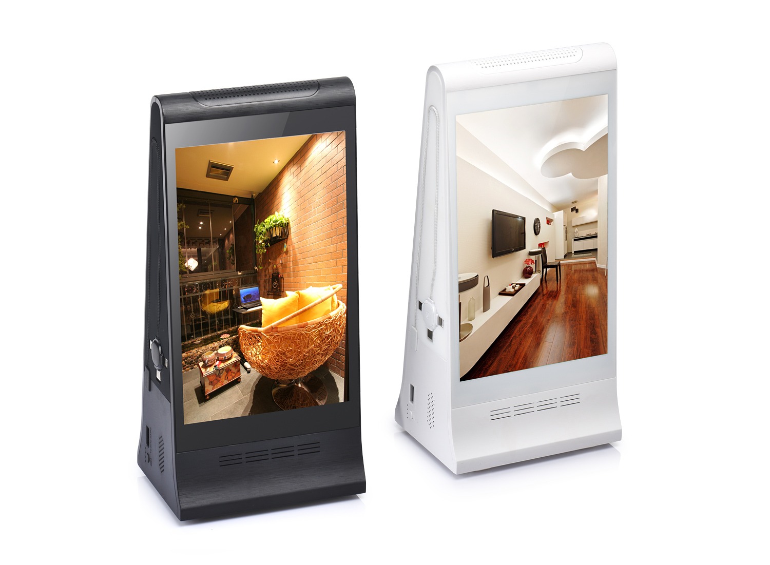 WiFi Hai mặt Kiosk kỹ thuật số để bàn 8 inch